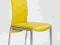 Krzesło K 15 żółte metalowe chromowane WYPRZEDAŻ !