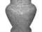 Wazon ceramiczny na grób SZARY wys 23,5 cm