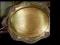 Złota duża barokowa taca z uchwytami - samowar