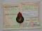 Odznaka Strażak wzorowy wraz z legitymacją