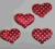 Duże Serca w serca na przylepiec - 3 szt
