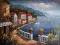 Śródziemnomorski,pejzaż,obraz olejny,60x90cm,ARTE