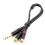 KABEL JACK 6,3mm X 2 RCA , 0,3M ,SP