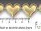 ~FUKSIK~ serduszka SERCA duże 0,5m 20szt złote