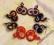 Kolczyki sutasz,soutache, swarovski, 4 kolory!
