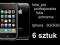 FOLIA OCHRONNA POLIWĘGLAN IPHONE 3G 3GS  6 SZTUK