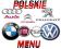 POLSKIE MENU VW DX MFD MFD2 DVD MAPA PL łodzkie