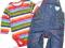 NEXT KOMPLET SPODNIE + BODY jeans *w PL 9-12m 80cm