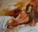 ODPOCZYWAJACA - AKT  - olej - 50 x 60_  ŁAZ