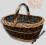 kosz koszyk wiklinowy grzyby owoce