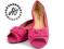 BUTY SANDAŁY BALERINKI F892 ZAMSZOWE RÓŻOWE 37