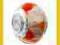 BIAGI Beads - Murano srebrny w pomarańczowe krop