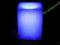 Parafinowy świecznik Led 10cm na baterie RGB