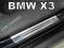Nakładki Listwy progowe CHROM BMW X3 GRAWER GRATIS