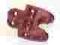 32174 Dark Red Technic, Axle Connector 2 x 3 with