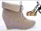 NEW ! WYWIJANE BOTKI NA KOTURNIE fzi-161 brown 36