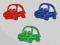 Auta samochodziki 4 szt. różne kolory