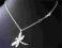 Elegancki srebrny naszyjnik z zawieszka pr.925
