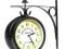 C24 ZEGAR ZEWNETRZNY METAL RETRO DWUSTRONNY