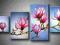 Ręcznie malowany Magnolie  160 x 80