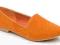 Nowość_ mokasyny loafers Leo7 orange suede 5/38