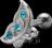 Kolczyk do ucha EAR PIERCING  motylek PRAWY