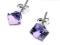 Kolczyki SWAROVSKI SWAROWSKI KOSTKI Violet