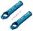 KCNC - rogi Bar End BE2 68g niebieskie od XTRabike