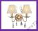 ** LAMPA KINKIET MODEL LAMPY BORGEBY 2SP GOLD