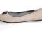 CALVIN KLEIN baleriny ircha perłowy szary USA 38,5