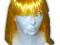 Unikatowa żółta Peruka party imprezka