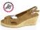 BUTY ESPADRYLE KOTURNY T5518 ZAMSZ CAMEL 39