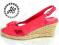 BUTY ESPADRYLE KOTURNY T5518 ZAMSZ RÓŻOWE 41
