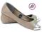 BALETKI W34F177 Z METALOWYM NOSKIEM SZARE 40