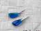 KOLCZYKI SWAROVSKI WING 23 CAPRI BLUE SREBRO