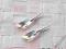 KOLCZYKI SWAROVSKI WING 23 CRYSTAL AB SREBRO