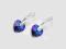 SWAROVSKI KOLCZYKI HEART HELIOTROPE GRATIS PUDELKO