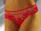 WOLBAR SZORTO STRINGI DAMSKIE CZERWONE L PREZENT