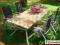 stół ogrodowy + 4 fotele ogrodowe TEXAS aluminium