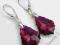 SWAROVSKI KOLCZYKI KRYSZTAŁY RUBY AB SVAROWSKI