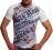 ORYGINAL T-SHIRT ZLOTE ROMBY BIALY RTN 478 S