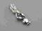 Srebrna zawieszka do bransoletki charms Playboy 01