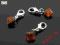PL4041 ZAWIESZKA CHARMS KRYSZTALEK POMARANCZ LEXIM