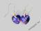 Swarovski Serce 14 kolczyki ~10kolorów~ 14mm rybki