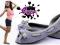 NEW WIOSNA BUTY WYCINANE DZIOBKI 411 GREY ZAMSZ 39
