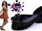 NEW WIOSNA BUTY WYCINANE DZIOBKI 411 BLACK ZAMS 37