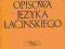 Wikarjak - Gramatyka Opisowa Języka Łacińskiego