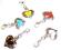 ZK-39 Zawieszki charms -SERCE Z MOTYLKIEM - ZOBACZ