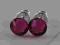 SWAROVSKI WKRĘTKI CYRKONIE 6 MM FUCHSIA SZTYFTY