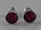 SWAROVSKI WKRĘTKI CYRKONIE 6 MM RUBY SZTYFTY